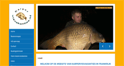 Desktop Screenshot of karpervisvakanties.nl